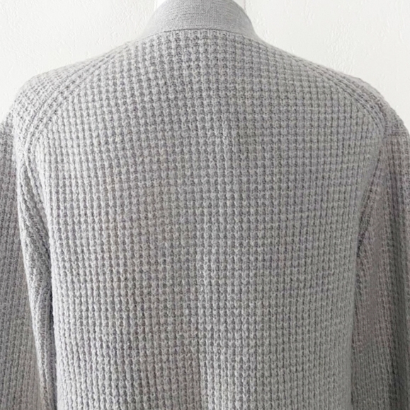 Caslon Open Front Cardigan Sweater Pockets LONG Sleeves In Grey Size S NWT - Picture 9 of 11